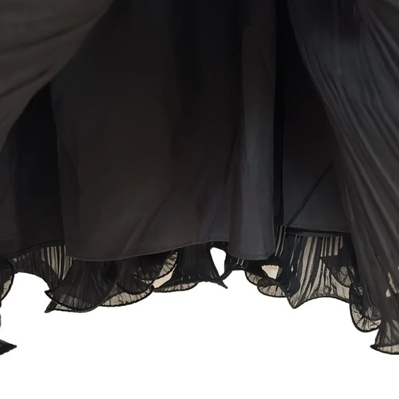 Ieena for Mac Duggal Rosette Ruffle Layered Maxi Dress Size 12 - Picture 8 of 11